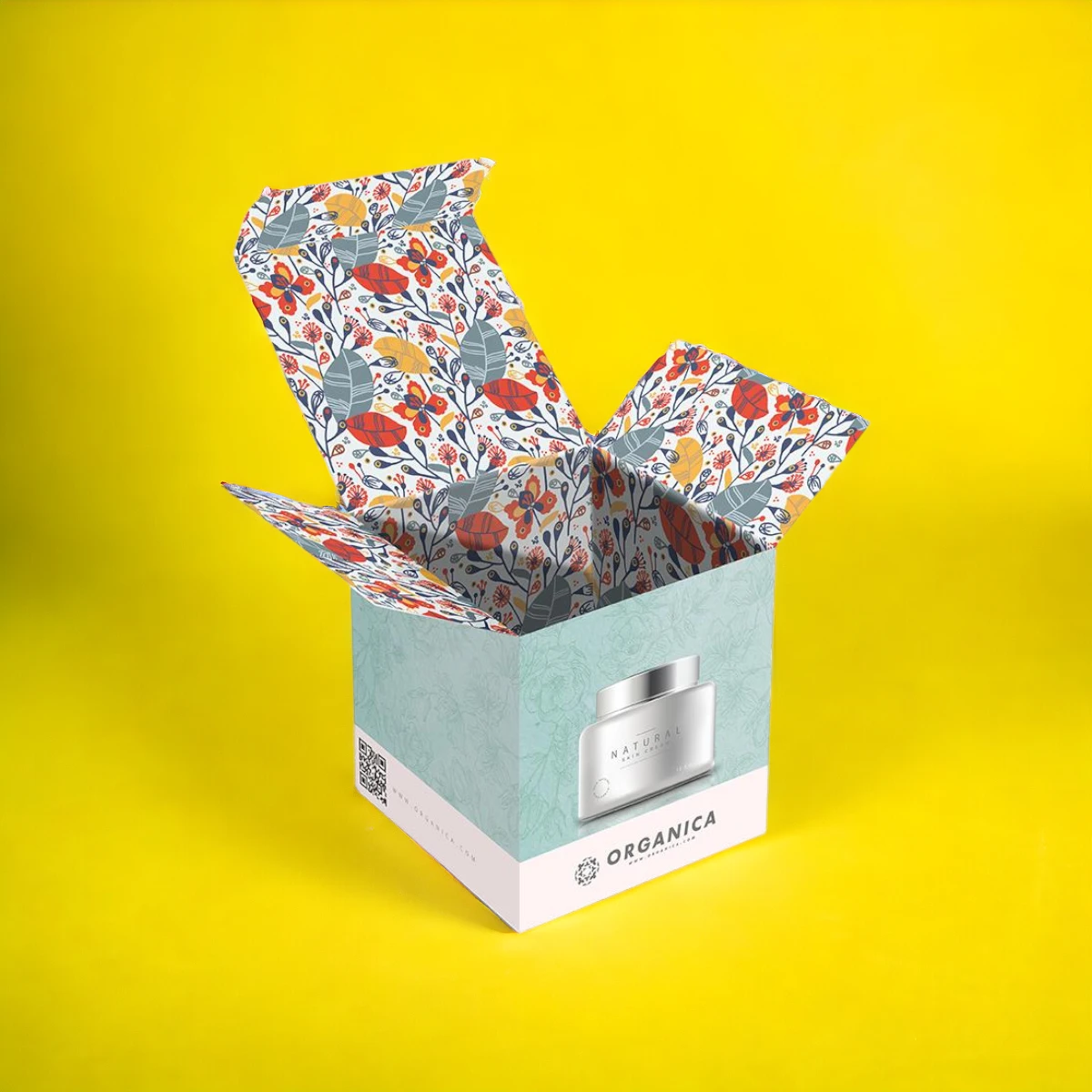 Cream Boxes With Logo